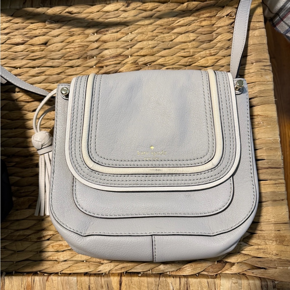 Kate Spade Light Gray Crossbody Bag